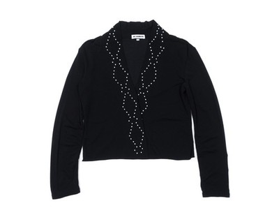 Jil Sander Beaded Light Cardigan Shirt 90s Vintage