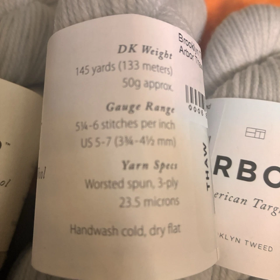 1 skein Brooklyn Tweed Arbor Yarn 100% Targhee Wool - Image 3 of 4