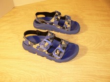 Birkenstock Mogami Blue Camo Khaki Birko Flor Sandals Shoes Kids 29 11