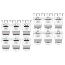 12 pcs Stainless Steel Mic Hanger Clips Microphone Clip Hooks cb mic holder