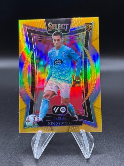 2024-25 Panini Select La Liga Terrace Hugo Sotelo Gold /10 #21 RC