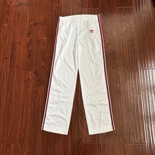 Vintage 70s 80s Adidas Track Sweatpants Size M White USA Trefoil Atp