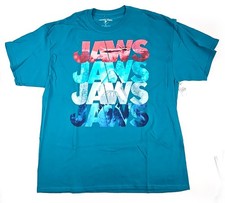 Authentic JAWS Universal Studios Parks Teal Blue T-Shirt XL NWT