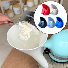 Spill Proof Flour Funnel Attachment for Kitchen Aid Mixer 45 to 5 Quart Size