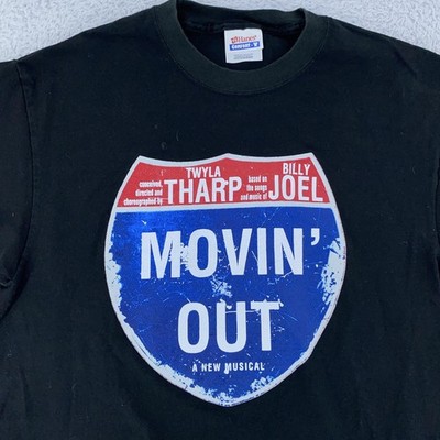 Vtg Movin' Out Shirt Broadway Musical Mens Small Twyla Tharp Billy Joel Tee