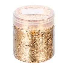 Gold Foil Flakes for Resin, 3g Metallic Foil Flakes for Nail Art, Rose Gold