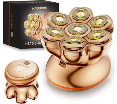 MAXGROOM 7D Pro Head Shaver Bald Men IXP6 Waterproof USB Rechargeable Electric