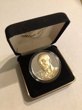 Highland Mint Anfernee Hardaway Signature Series .999 silver coin with 24KT over