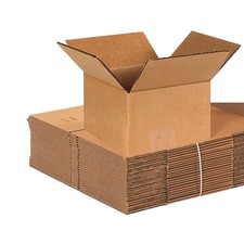 100-Pack Shipping Boxes 6"L x 6"W x 4"H, Cardboard Box for Moving, Mailing, Pack