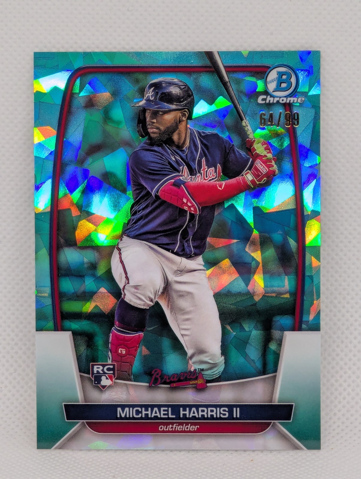2023 Bowman Chrome Sapphire Michael Harris II #31 Aqua RC /99