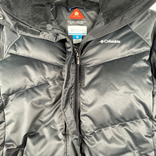 Columbia Puffer Coat Omni-Heat Detachable Faux Fur Hood Winter Jacket Size L - Picture 10 of 13