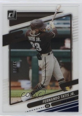 2021 Panini Chronicles Clearly Donruss Blue 22/50 Fernando Tatis Jr #7 o7m