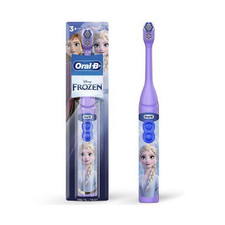 Oral-B Disney Frozen Kids Electric Toothbrush Rotating Head Purple Soft Bristles