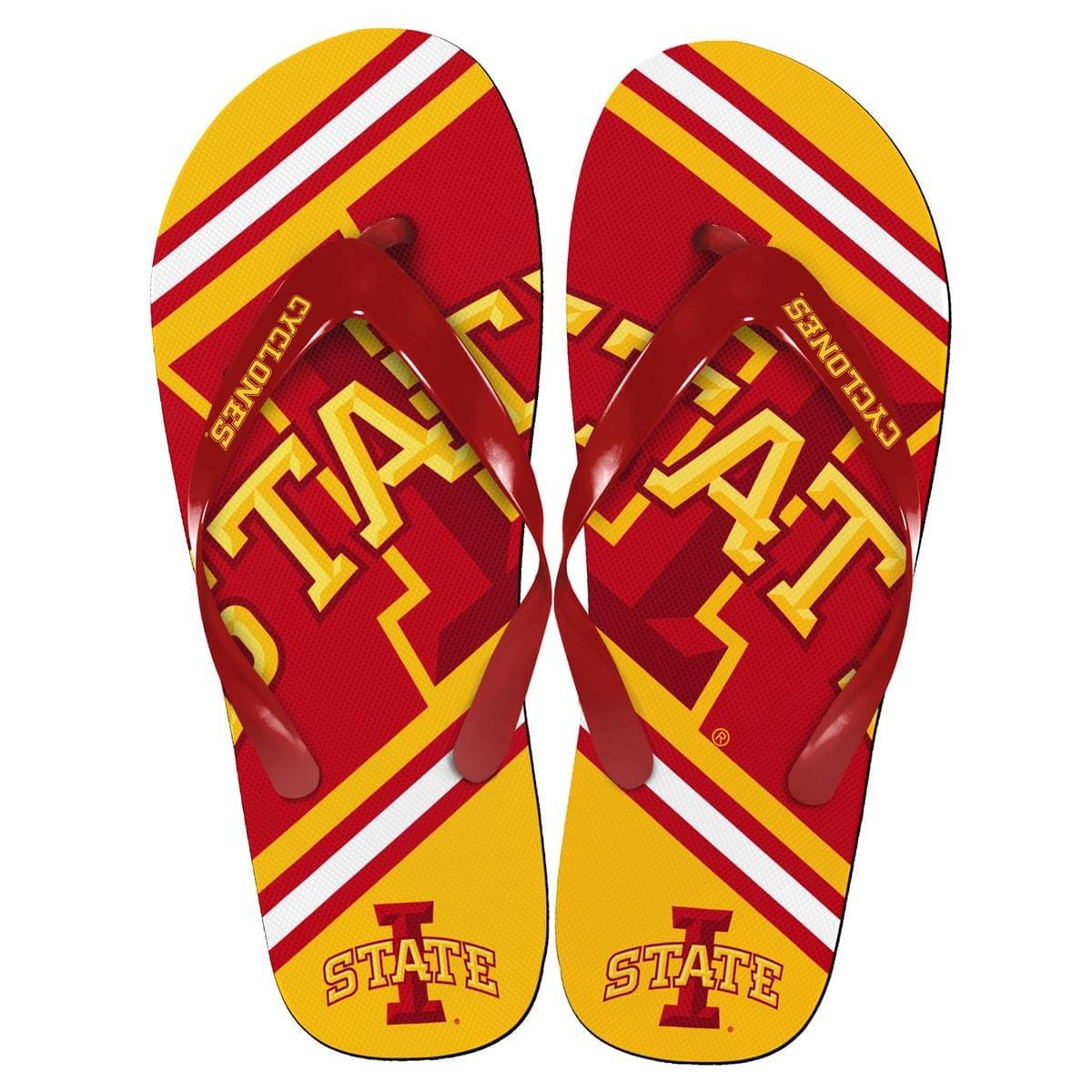 Iowa State Cyclones Big Logo Unisex Flip Flops for Fans