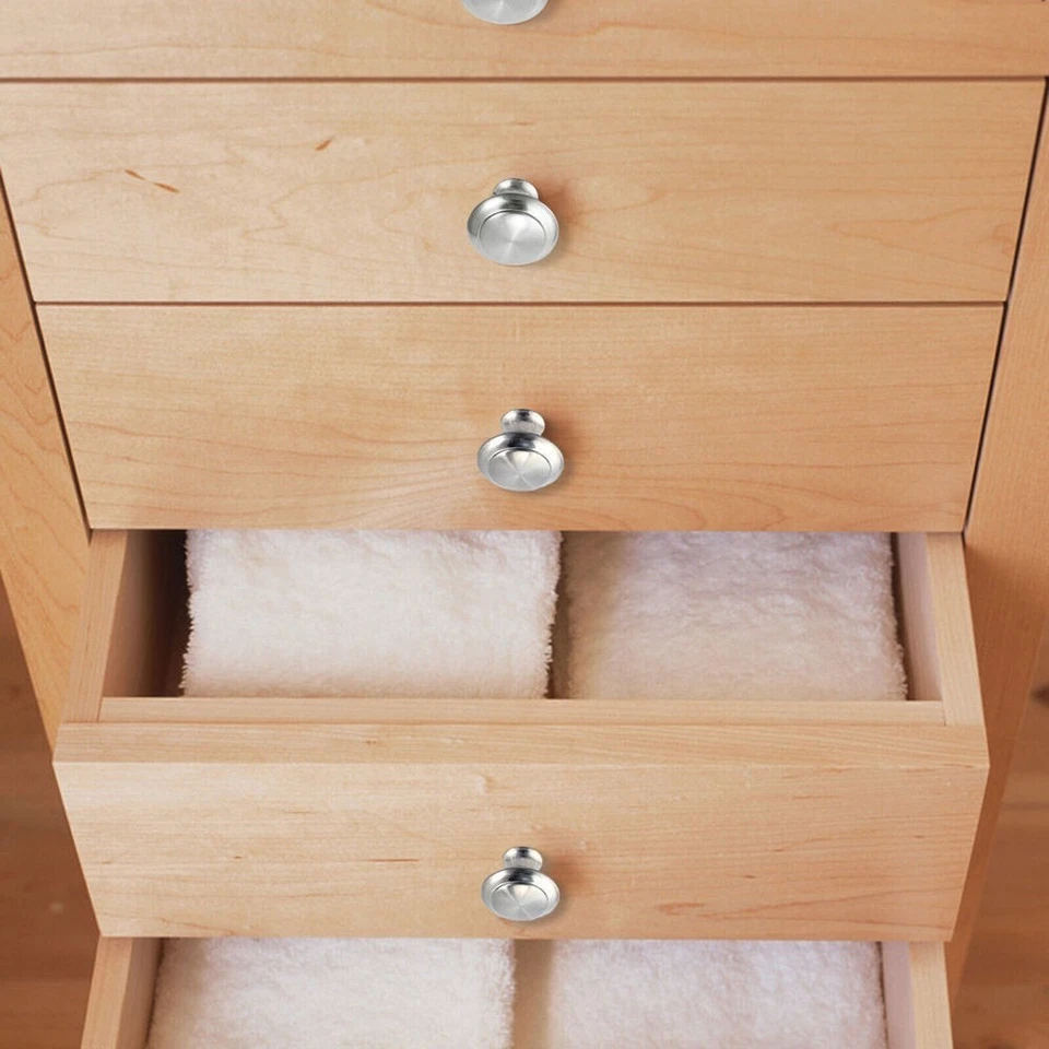 2-24PCS Door Knobs Cabinet Handles Cupboard Drawer Kitchen Stainless Steel DIY - Image 3 of 4