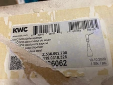 KWC Faucets Z.536.062.700 SUPRIMO Soap Dispenser, Steel