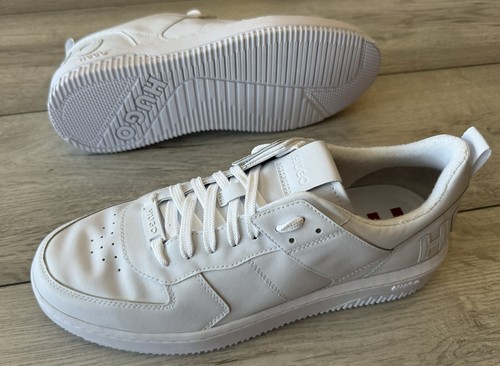 HUGO BOSS MENS SHOE KILIAN TENN White 50505057 UK 10 EUR 44 NEW RRP £199