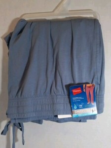 2x Men S Small knit sleep pants Hanes blue & George black