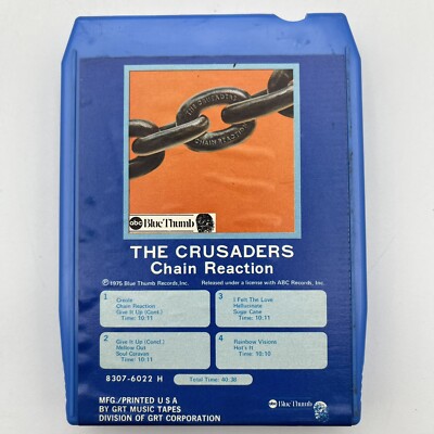 The Crusaders - Chain Reaction - Restored 8 Track Tape - New Pad and Splice