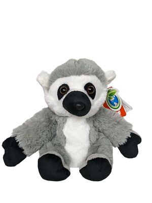Wild Republic Ring Tailed Lemur Primate Monkey Plush Stuffed Animal 2019 7''
