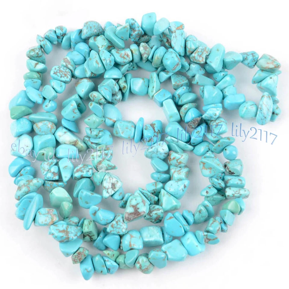 Natural Multiple Gravel Gemstone Irregular Nugget Chip Loose Beads 15'' Strand - Image 4 of 4
