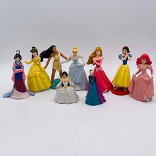 Disney Princesses Lot of 9 Figures Characters Cake Topper Toys Girls Cinderella