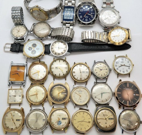 27 MENS WATCH LOT of Movements ,OMEGA 