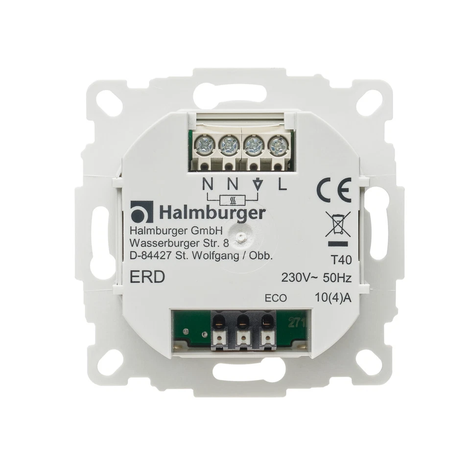 Digital Raumthermostat mit Busch Jäger Reflex SI Rahmen für Fußbodenheizung - Bild 4 von 4