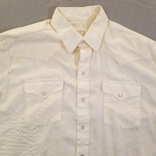 Ranch and Town Shirt Mens XL Vintage USA Western Pearl Snap Single Point Pocket - Picture 3 of 20