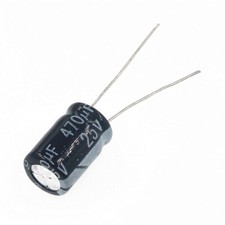 10PCS 25V 470uF 25Volt 470MFD 105C Aluminum Electrolytic Capacitor 8 12mm