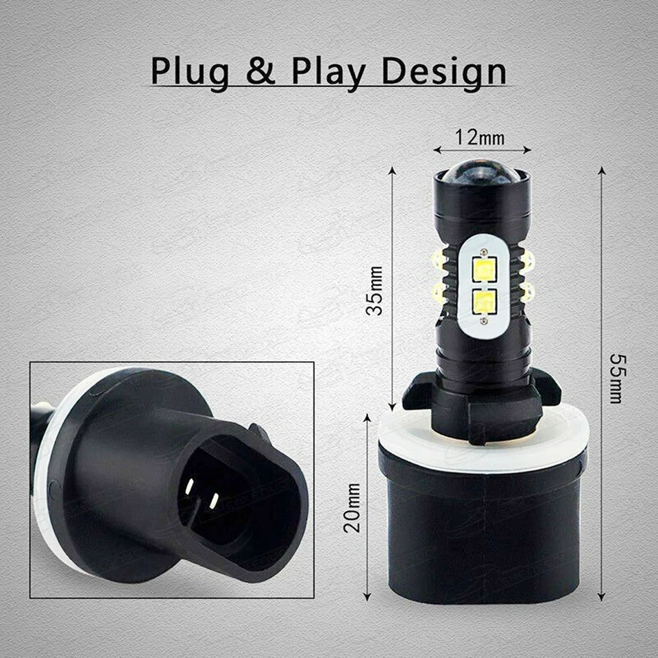 Luz antiniebla LED 880 6000K bombillas blancas para GMC Yukon XL 1500 2500 2000-2006 Foto 3 de 4