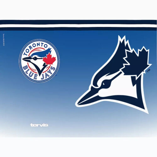 TORONTO BLUE JAYS, 24oz DOUBLE WALL, TUMBLER FROM TERVIS WITH LID INCLUDED - Picture 2 of 3