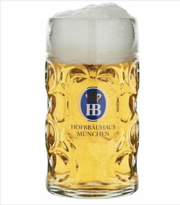 HB Hofbrauhaus Munchen 0.5 L Dimpled Glass Beer Stein Mug ...