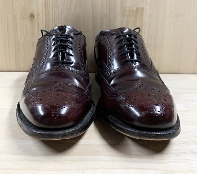 Florsheim Imperial Wingtip Oxford Shoes 93351 Sz 9.5 Burgundy