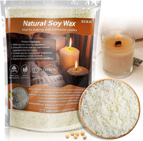 Soy Wax for Candle Making - Natural Soy Wax Flakes Pure Soy Wax Candle Making So