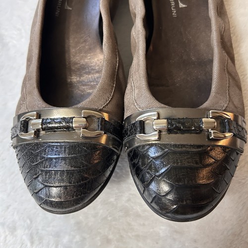 Attilio Giusti Leombruni Womens Flat Shoes Size 38.5 US 8 Brown Cap Toe - Picture 3 of 10