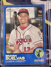 2022 Topps Heritage Minor League Brayan Buelvas Blue Parallel 24/99 #8 Lansing