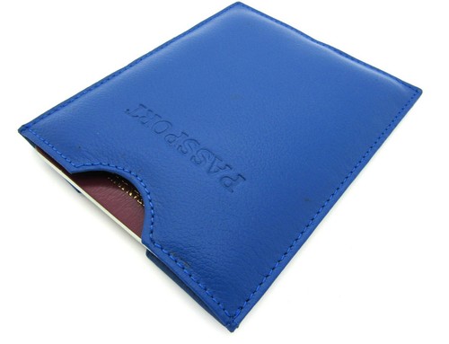 New Real Leather Passport Holder Travel Wallet Holiday Documents RFID Blocking - Picture 20 of 96