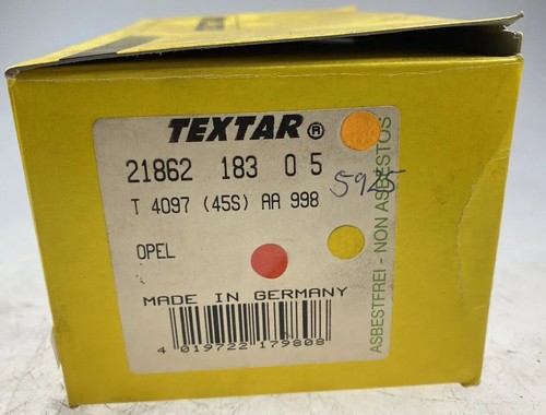 Textar 2186218305 Brake pads fit front Opel Vectra B Astra F CC - Picture 7 of 7