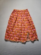 Rare OOAK 1960s Slip Multicolored Size XS-Small Harlequin Pattern by Rosy Paris