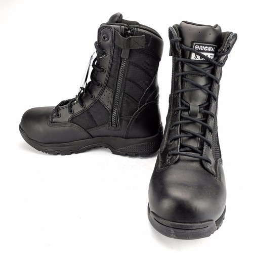 Botas tácticas de seguridad SWAT Metro 9" impermeables con cremallera lateral para hombre talla 805619450037 | eBay
