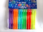 12 Rainbow Star Bubbles Bubble Tubes Tubs Kids Party Loot Bag Fillers Favours