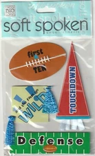 MAMBI Soft Spoken 3D stickers FOTTBALL Theme  90509 Fast FREE Shipping! LAST ONE