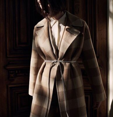 【美品✨】TODAYFUL Over Check Coat 36 Mens-Black-Windowpane-Check-