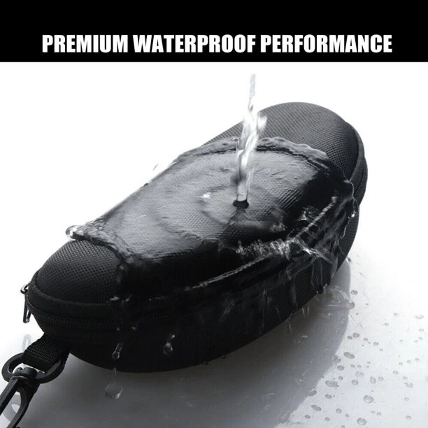 1-3 piezas Estuche para gafas Caja Gafas de sol Protector Cremallera dura Clip para cinturón Portátil Foto 4 de 4