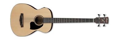 Ibanez PCBE12MH Acoustic/Electric Bass, Open Pore Natural Spruce Wood
