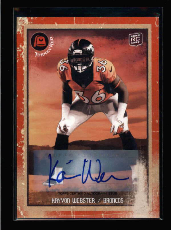 KAYVON WEBSTER 2013 TOPPS TURKEY RED #46 ROOKIE AUTOGRAPH AUTO BA1965