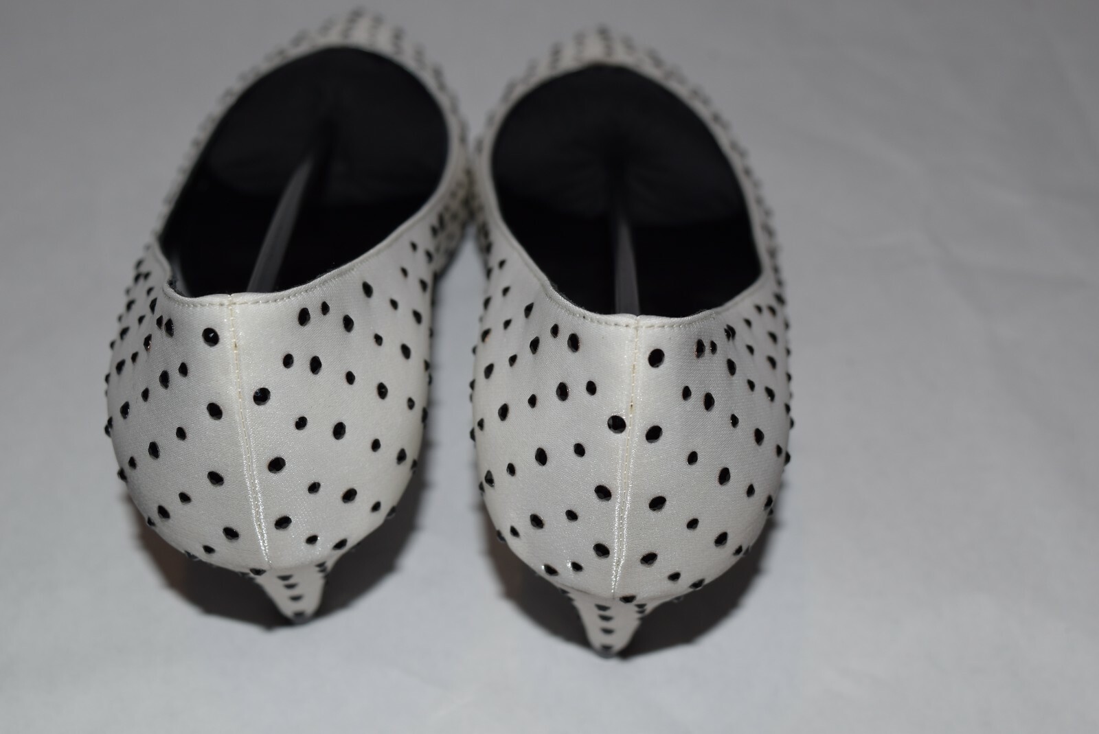 Nuovo con scatola YSL Saint Laurent KiKi 55 Swarovs Cristallo Pompa bianco nero taglia 38 5 39 tacco