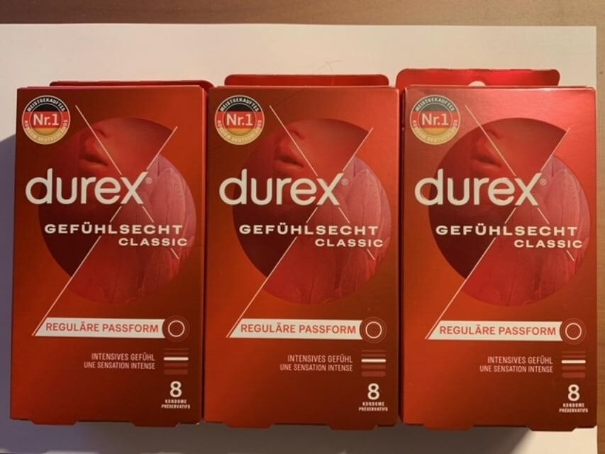 24 Stück Durex Gefühlsecht Classic Kondome – Hauchzartes Kondom, NEU & OVP