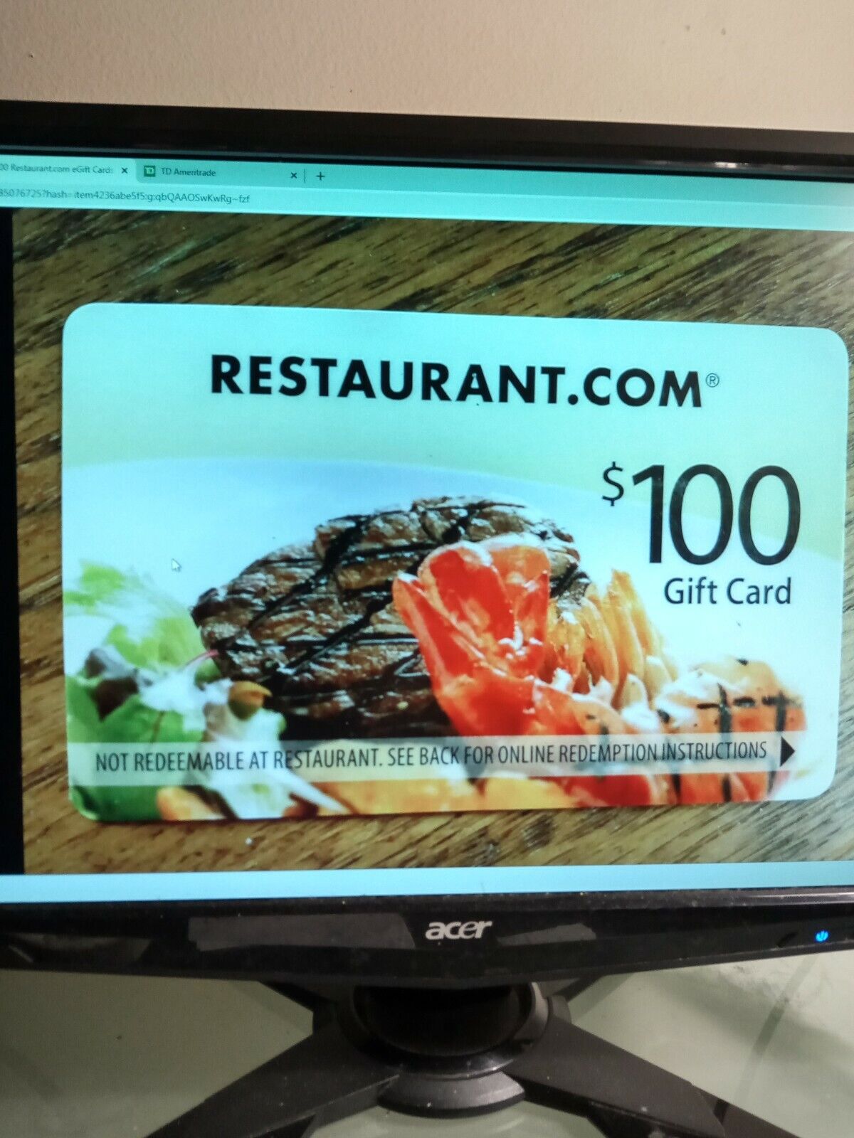 $500 IN CERTIFICATES AT RESTAURANT.COM